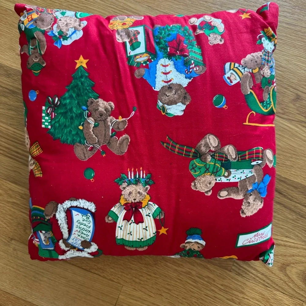 Christmas Vintage Susan Winget Santa throw pillow